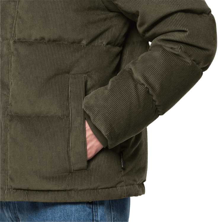 Bonsai Green Men's Nature Corduroy Jacket Origins Brand Jack Wolfskin