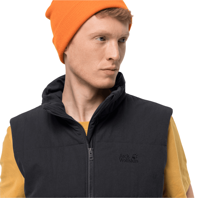 Brands Men's White Frost Vest Black Brand Jack Wolfskin