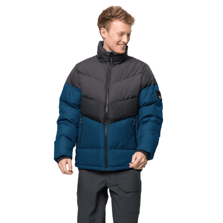 Original Brand Jack Wolfskin Poseidon Blue Men's 365 Fearless Down Jacket