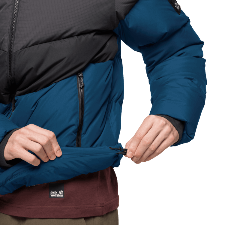 Original Brand Jack Wolfskin Poseidon Blue Men's 365 Fearless Down Jacket