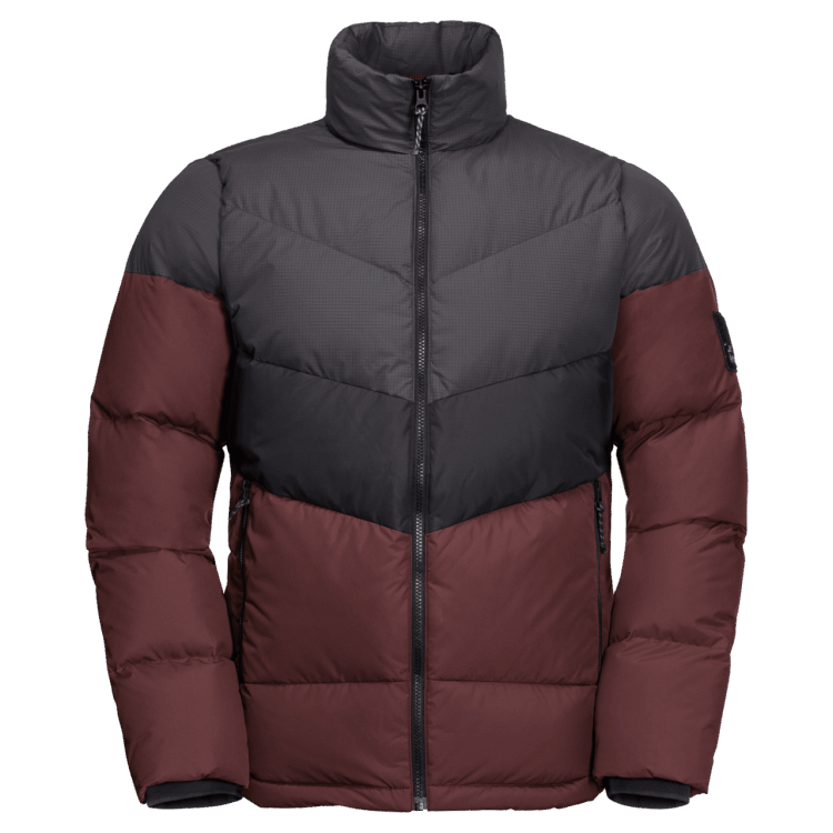 Hot Brand Jack Wolfskin Men's 365 Fearless Down Jacket Cordovan Red