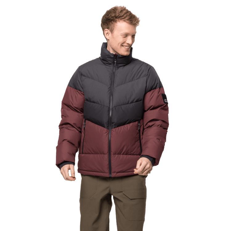 Hot Brand Jack Wolfskin Men's 365 Fearless Down Jacket Cordovan Red