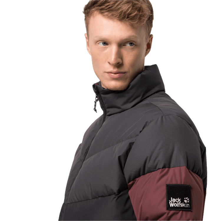 Hot Brand Jack Wolfskin Men's 365 Fearless Down Jacket Cordovan Red