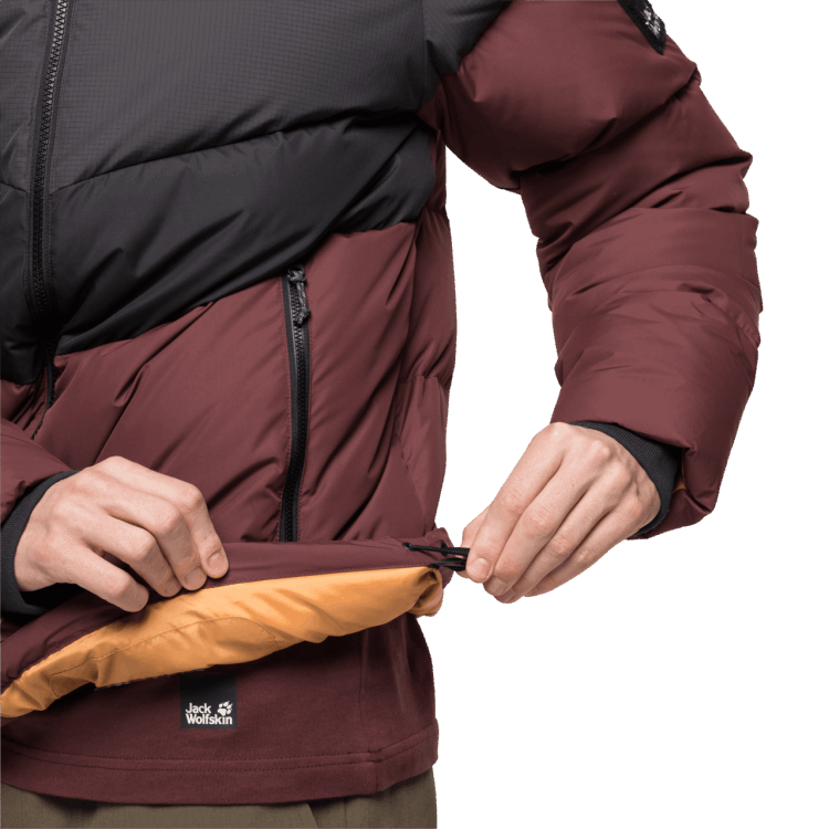 Hot Brand Jack Wolfskin Men's 365 Fearless Down Jacket Cordovan Red