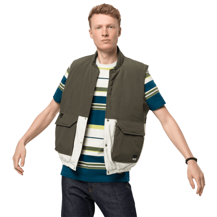 New Grape Leaf Men's 365 Fearless Vest Brand Jack Wolfskin
