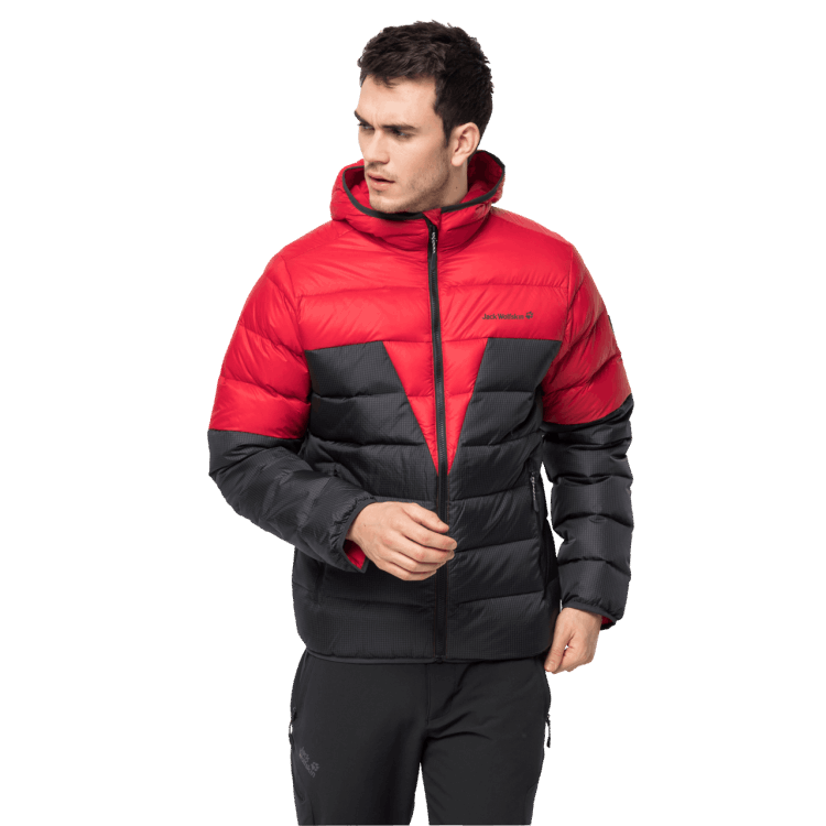 Men's Dna Tundra Hoody Brand Jack Wolfskin Red Lacquer Fashion