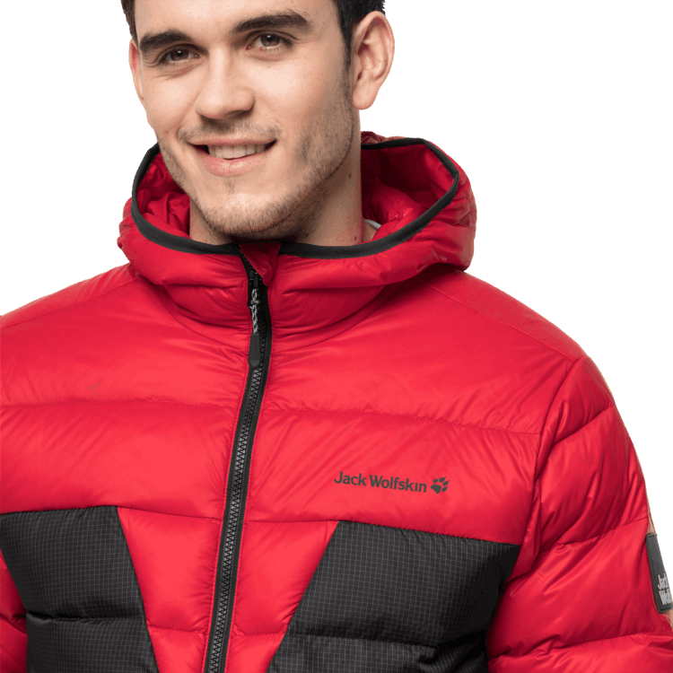 Men's Dna Tundra Hoody Brand Jack Wolfskin Red Lacquer Fashion