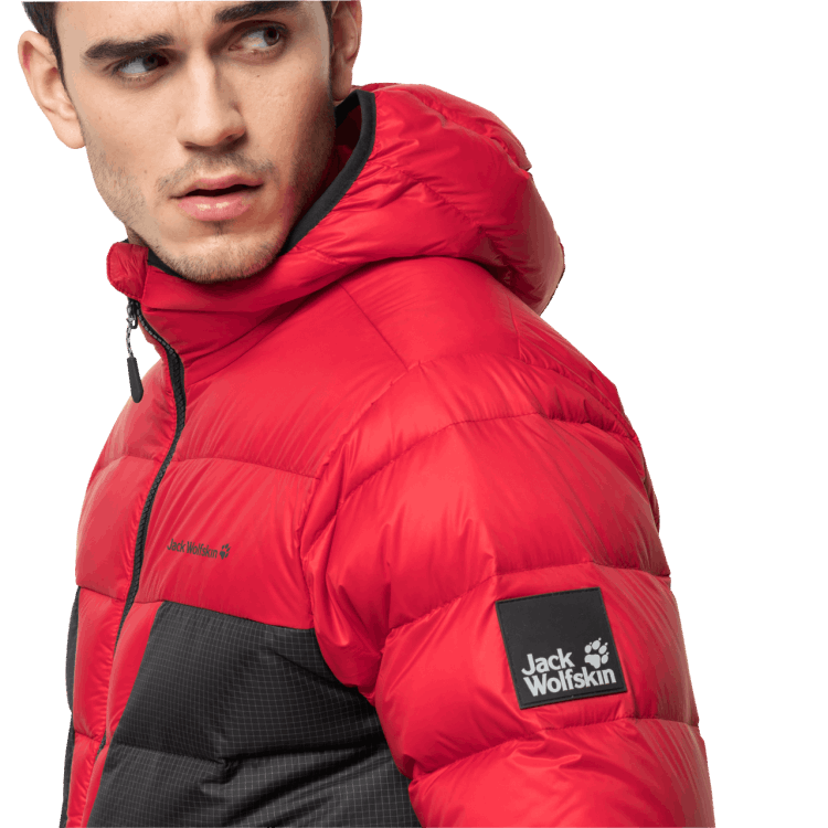 Men's Dna Tundra Hoody Brand Jack Wolfskin Red Lacquer Fashion