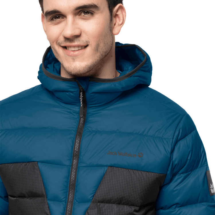 Men's Dna Tundra Hoody Origins Brand Jack Wolfskin Dark Cobalt