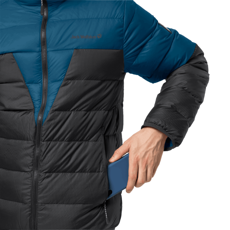 Men's Dna Tundra Hoody Origins Brand Jack Wolfskin Dark Cobalt