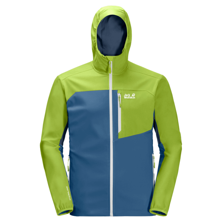 Indigo Blue Men's Eagle Peak II Softshell Brand Jack Wolfskin