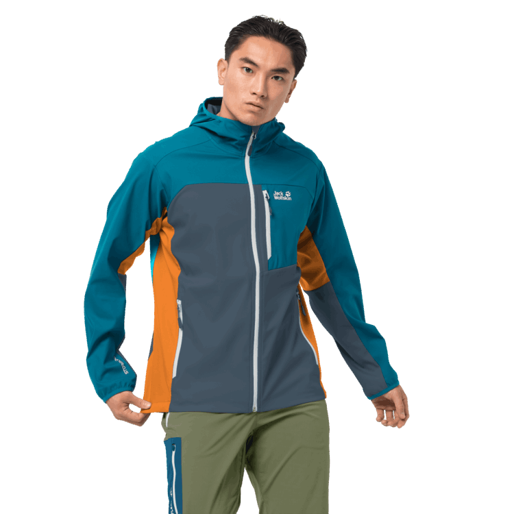 Orion Blue Men's Eagle Peak II Softshell Brands Brand Jack Wolfskin