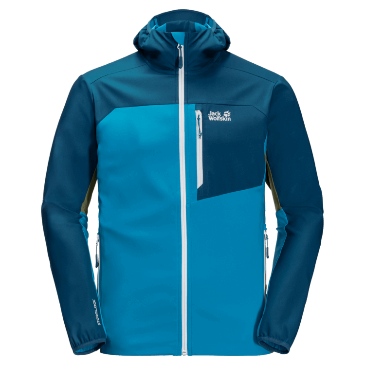 Original Men's Eagle Peak II Softshell Brand Jack Wolfskin Blue Jewel