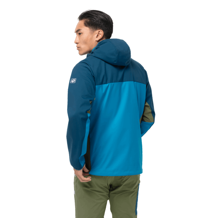 Original Men's Eagle Peak II Softshell Brand Jack Wolfskin Blue Jewel