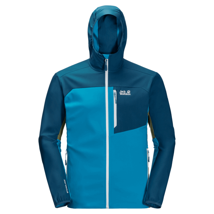 Original Men's Eagle Peak II Softshell Brand Jack Wolfskin Blue Jewel