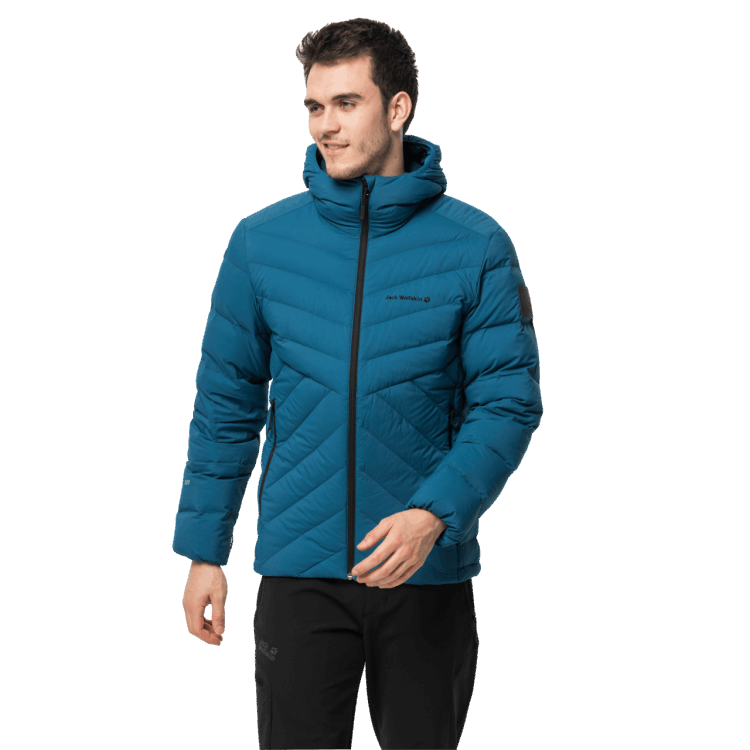 Fashion Dark Cobalt Brand Jack Wolfskin Men's Athletic Down Jacket