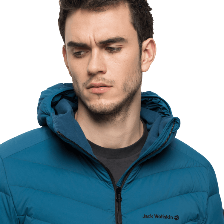 Fashion Dark Cobalt Brand Jack Wolfskin Men's Athletic Down Jacket