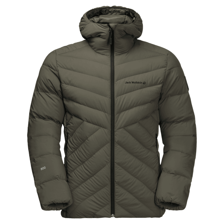 Collection Grape Leaf Men's Athletic Down Jacket Brand Jack Wolfskin