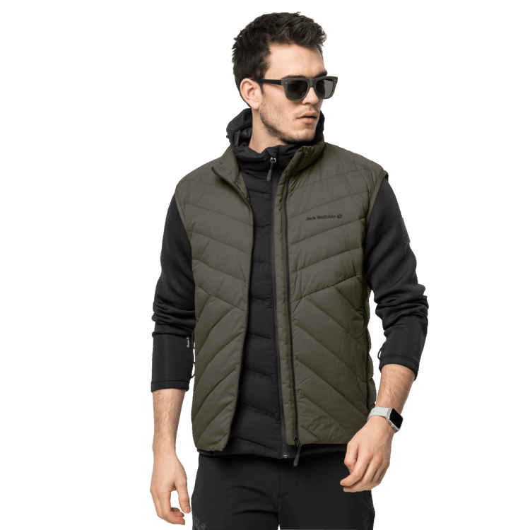 Men's Athletic Vest Brand Jack Wolfskin Origin Grape Leaf