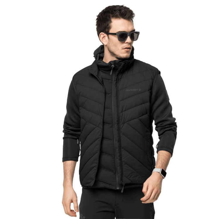 Men's Athletic Vest Black Brand Jack Wolfskin Origins