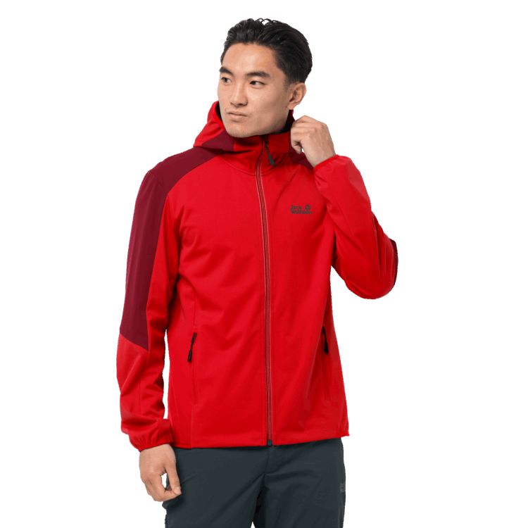 Brand Jack Wolfskin Fiery Red Men's Go Hike Softshell Best