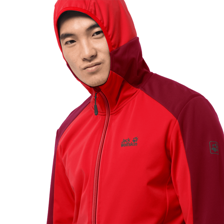 Brand Jack Wolfskin Fiery Red Men's Go Hike Softshell Best