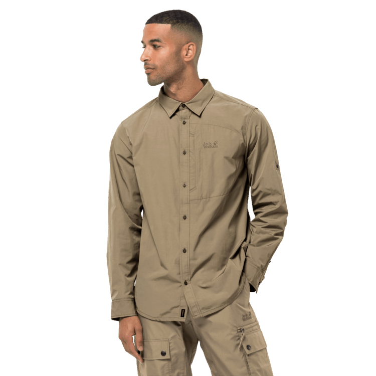 Sand Dune Men's Lakeside Roll-Up Shirt Brand Jack Wolfskin Original
