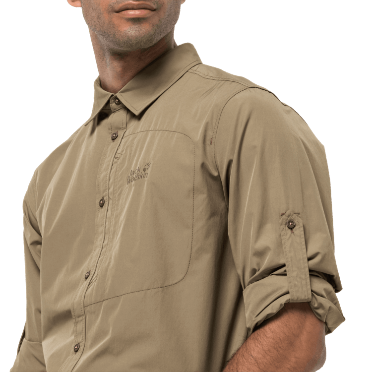 Sand Dune Men's Lakeside Roll-Up Shirt Brand Jack Wolfskin Original