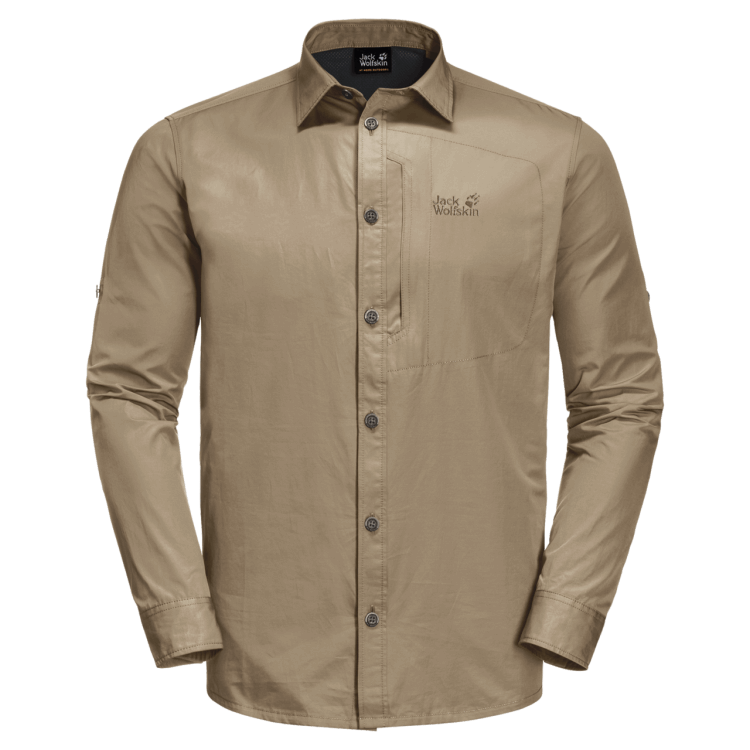 Sand Dune Men's Lakeside Roll-Up Shirt Brand Jack Wolfskin Original