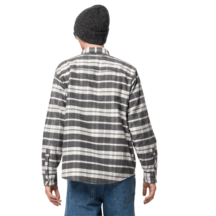 Best Men's Nature Time Shirt Brand Jack Wolfskin Phantom Checks