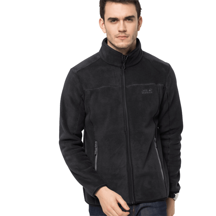 Origins Black Brand Jack Wolfskin Men's Moonshine Altis Fleece Jacket