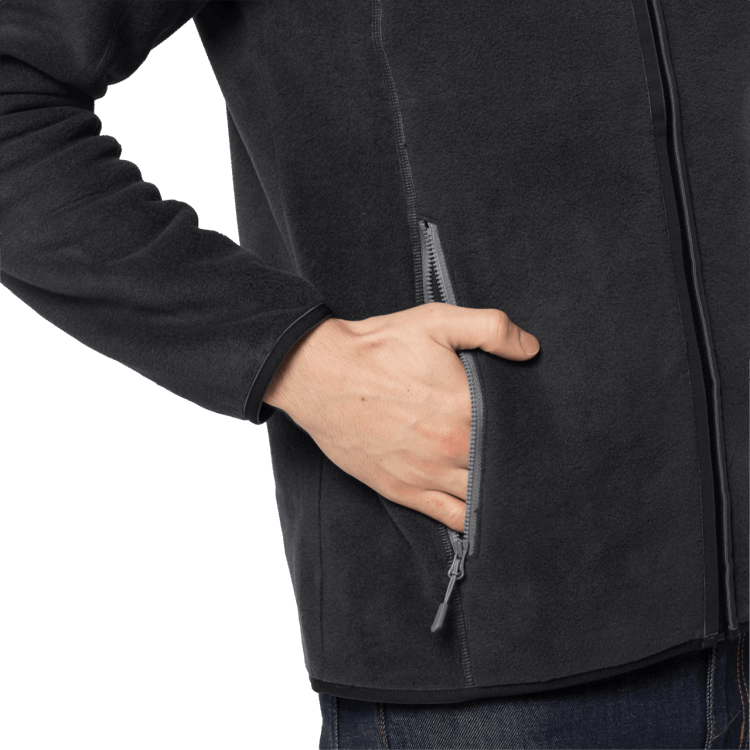Origins Black Brand Jack Wolfskin Men's Moonshine Altis Fleece Jacket