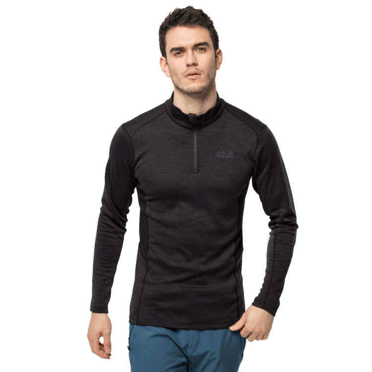 Men's Arctic Xt Half Zip Collection Brand Jack Wolfskin Black