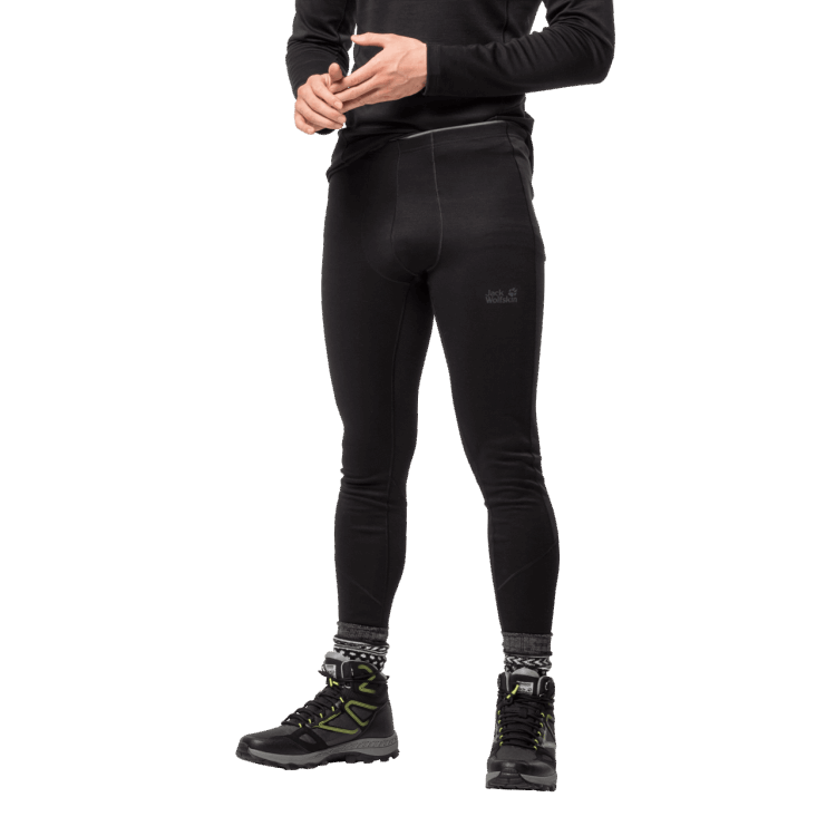 Brand Jack Wolfskin Black Men's Arctic Xt Base Layer Merino Pant Origins