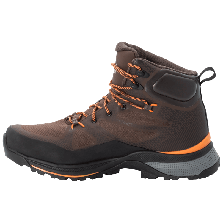 Best Mocca-Orange Men's Force Striker Texapore Mid Brand Jack Wolfskin