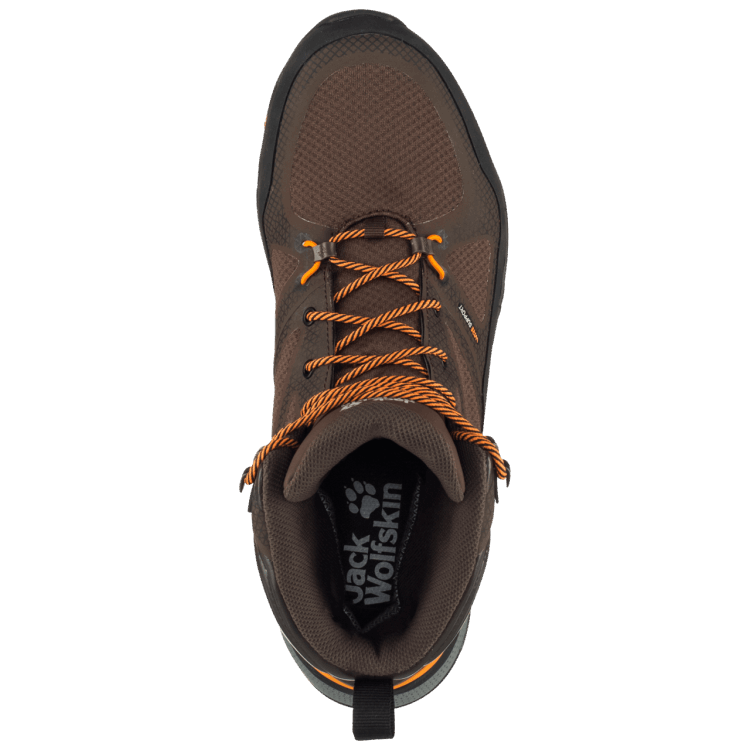 Best Mocca-Orange Men's Force Striker Texapore Mid Brand Jack Wolfskin