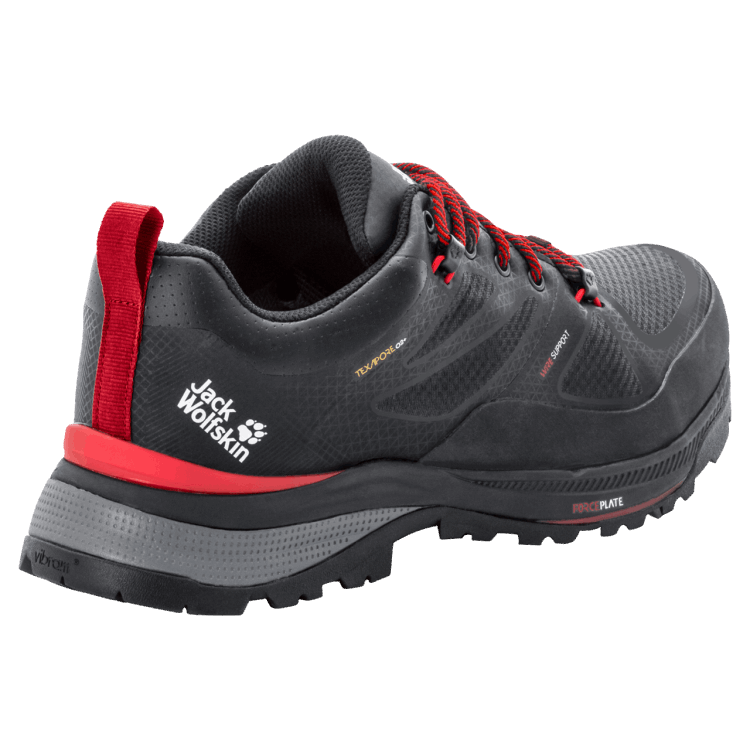 Men's Force Striker Texapore Low Brand Jack Wolfskin Fashion Phantom-Red