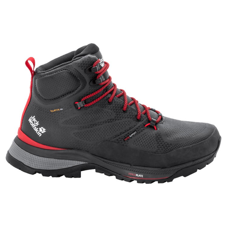 Men's Force Striker Texapore Mid Phantom-Red Brand Jack Wolfskin Collection