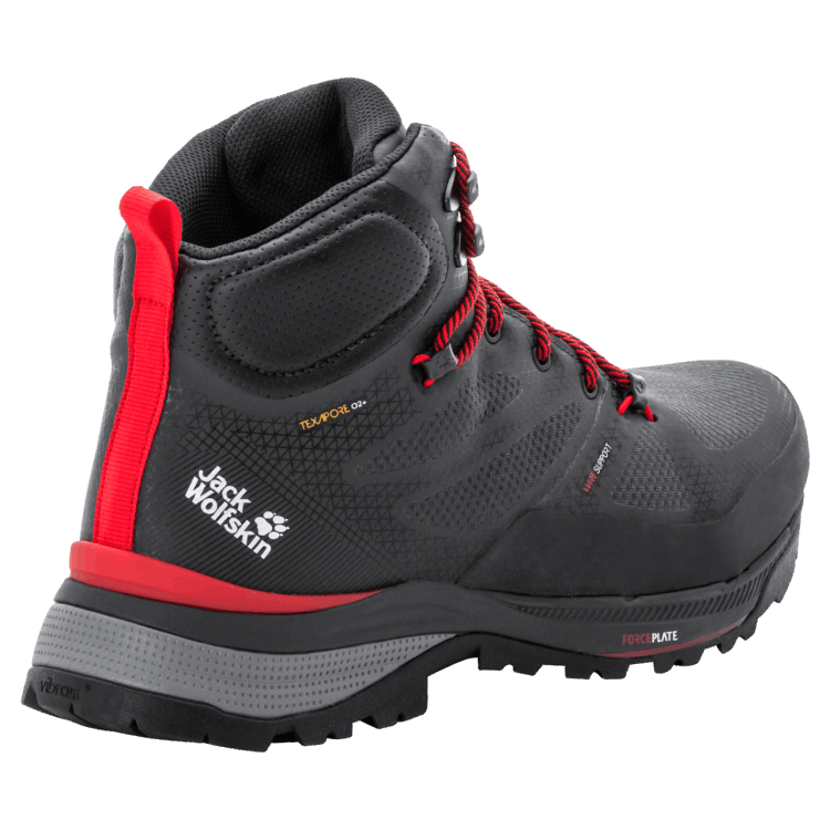 Men's Force Striker Texapore Mid Phantom-Red Brand Jack Wolfskin Collection