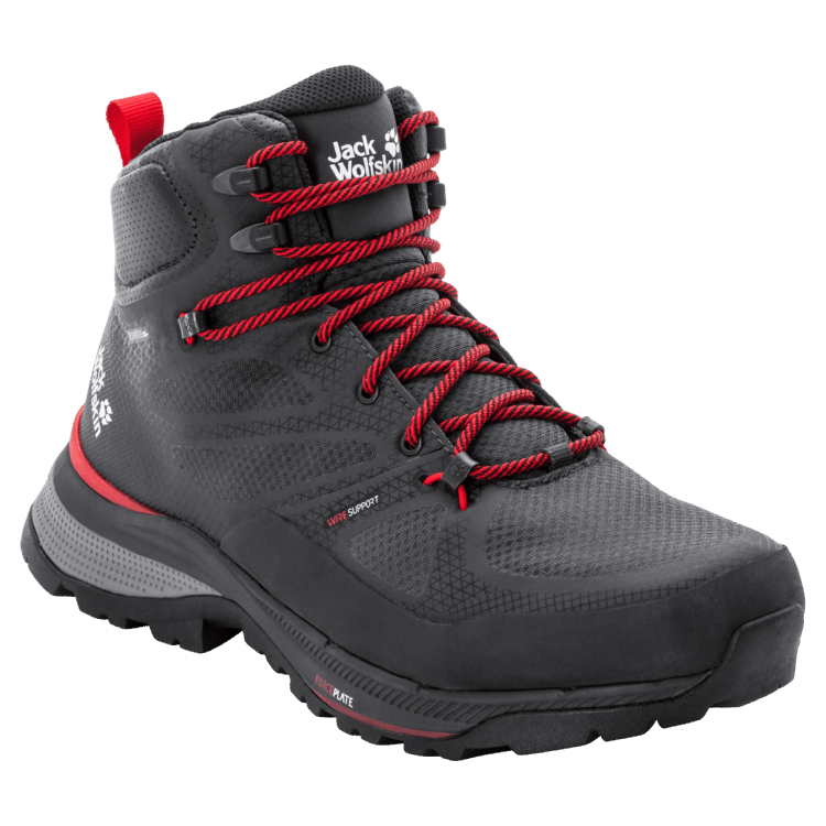 Men's Force Striker Texapore Mid Phantom-Red Brand Jack Wolfskin Collection