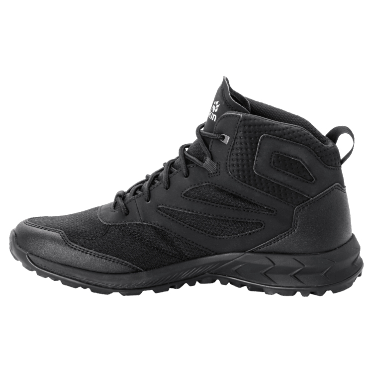 Men's Woodland Texapore Mid Black Collections Brand Jack Wolfskin