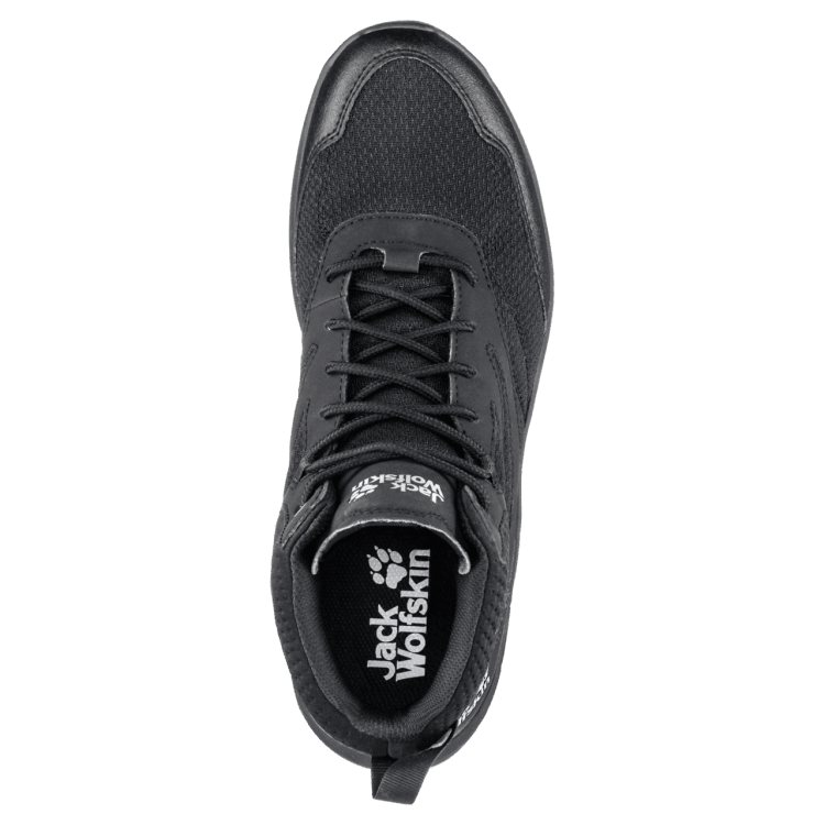 Men's Woodland Texapore Mid Black Collections Brand Jack Wolfskin