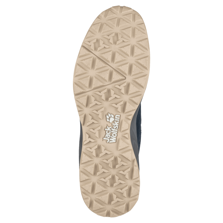 Men's Woodland Texapore Mid Origin Brand Jack Wolfskin Dark Blue-Lime
