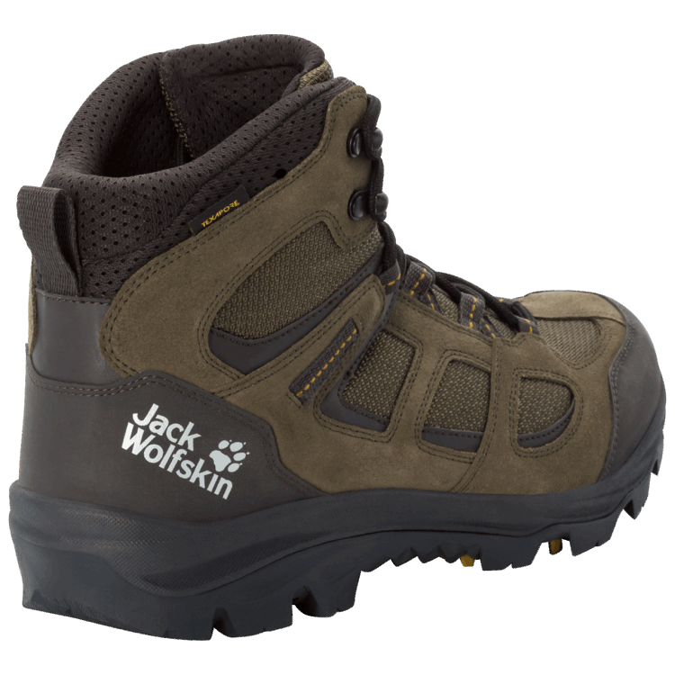 Khaki-Phantom Brand Jack Wolfskin Fashion Men's Vojo 3 Texapore Mid