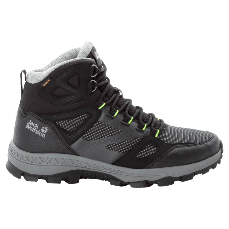 Black-Grey Men's Downhill Texapore Mid Brand Jack Wolfskin Origins