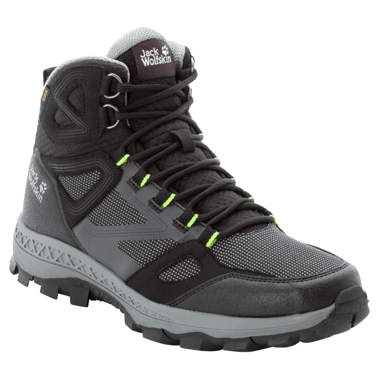 Black-Grey Men's Downhill Texapore Mid Brand Jack Wolfskin Origins