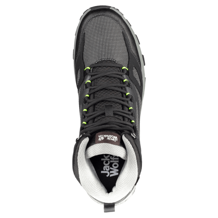Black-Grey Men's Downhill Texapore Mid Brand Jack Wolfskin Origins