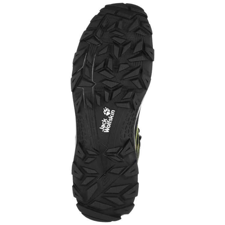 Original Men's Downhill Texapore Mid Black-Lime Brand Jack Wolfskin