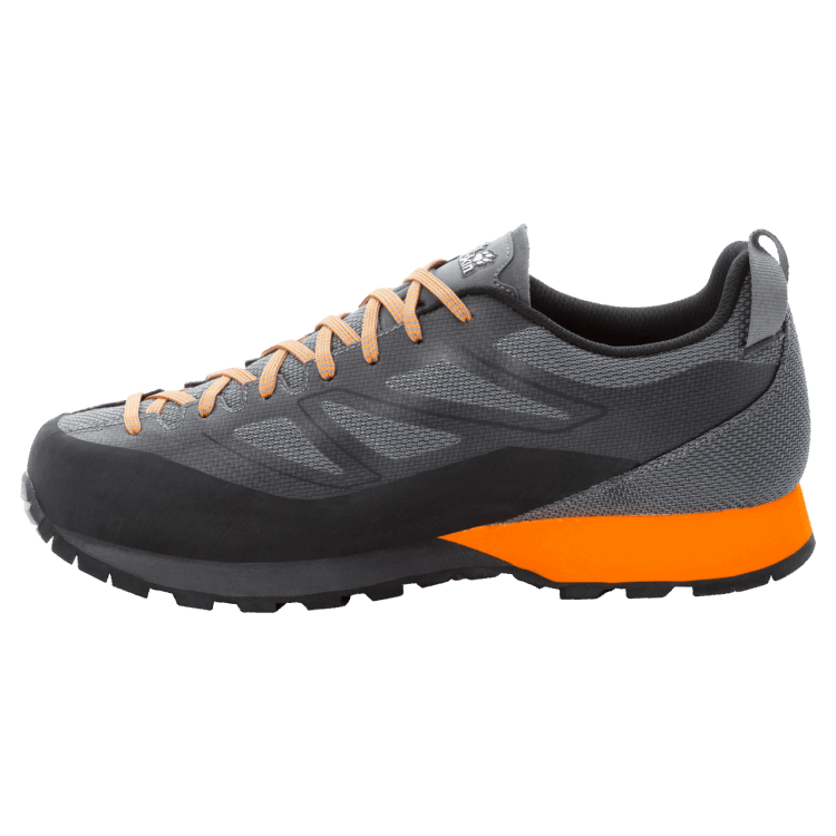 Hot Brand Jack Wolfskin Black-Orange Men's Scrambler 2 Texapore Low