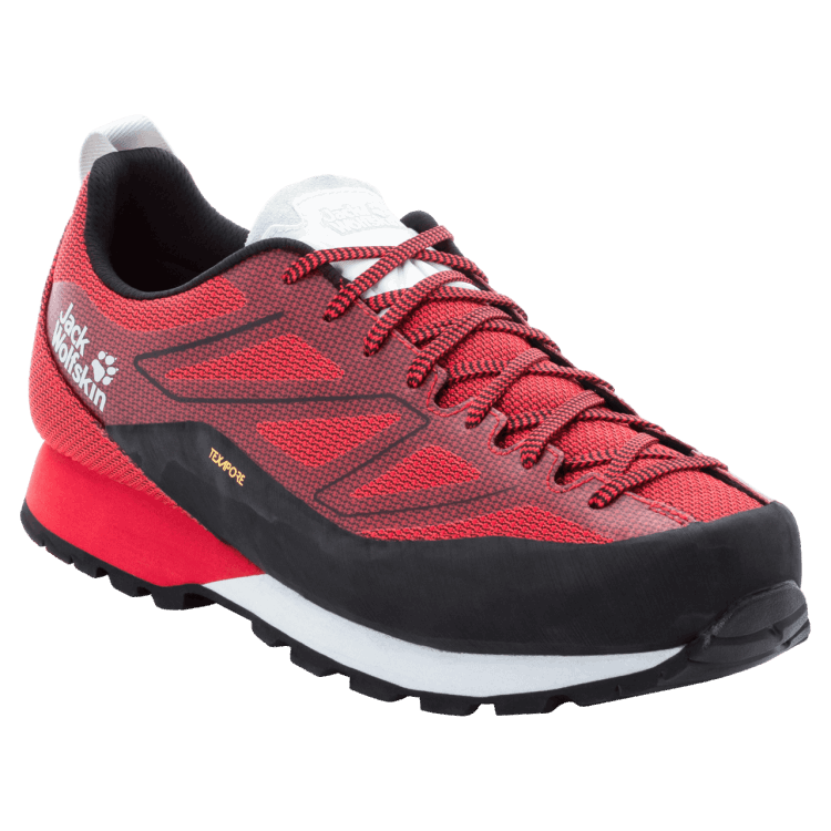 Men's Scrambler 2 Texapore Low Brand Jack Wolfskin Black-Red Collection
